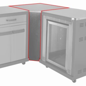 Coleman Revolution Corner Unit No Draw - Black Gloss