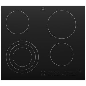 Electrolux 60cm 4 Zone Ceramic Cooktop - Black
