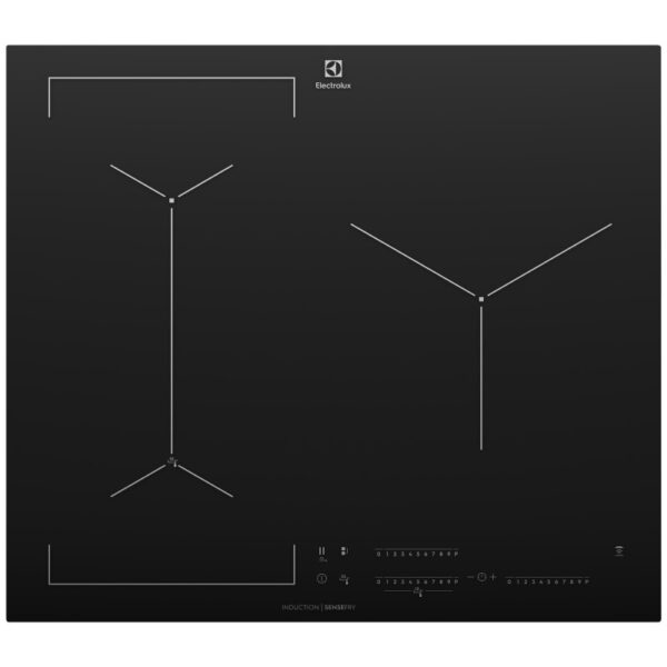 Electrolux 60cm 3 Zone SenseFry Induction Cooktop - Black