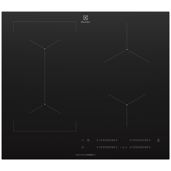 Electrolux 60cm 4 Zone PowerLite Induction Cooktop - Black
