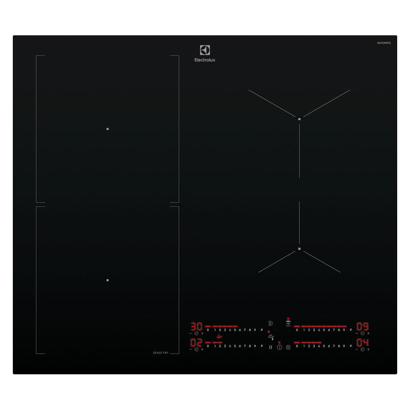Electrolux 60cm 4 Zone Induction Cooktop - SenseFry - Black (Series 700) - Image 2