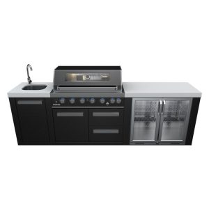 Everdure Oasis Outdoor Kitchen 6 Burner Sink with Tropical Beverage Cooler