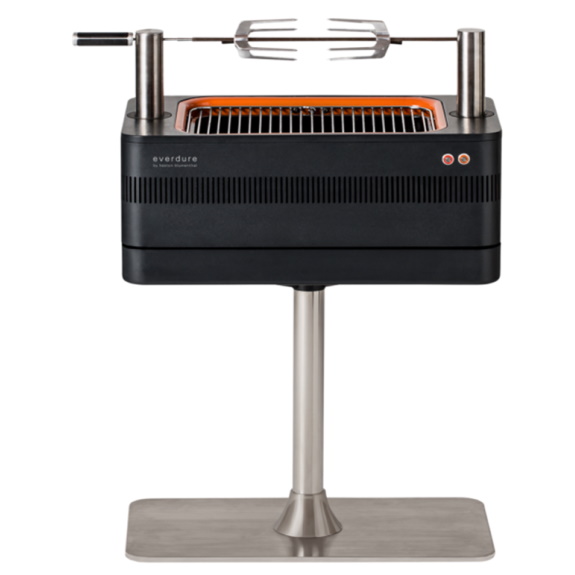 Everdure FUSION 29-Inch Charcoal Grill with Rotisserie & Electronic Ignition
