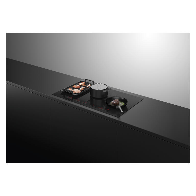 Fisher & Paykel 90cm 5 Zone Induction Cooktop with 2 SmartZones - Black Glass (Series 7) - Image 3