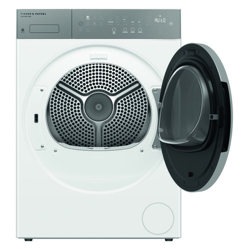Fisher & Paykel 8kg Smart Heat Pump Condenser Dryer - Woolmark Black - White (Series 5) - Image 2