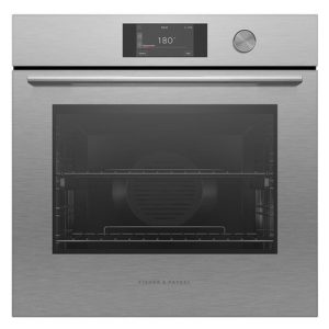 Fisher & Paykel 60cm Contemporary Pyrolytic Oven - Brushed Silver Glass (Series 7)