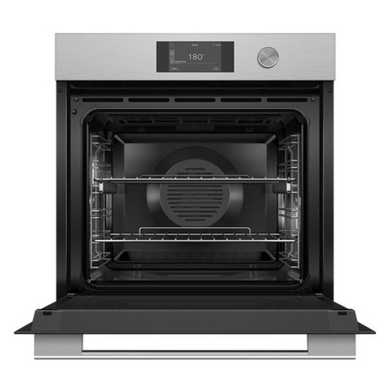 Fisher & Paykel 60cm Contemporary Pyrolytic Oven - Brushed Silver Glass (Series 7) - Image 2