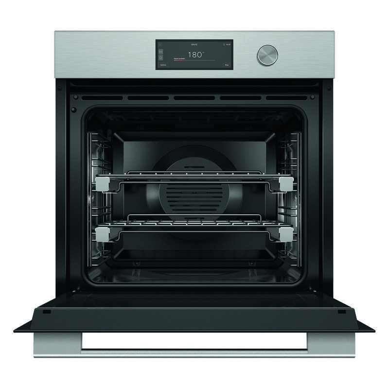 Fisher & Paykel 60cm Contemporary Pyrolytic Oven - Brushed Silver Glass (Series 9) - Image 2