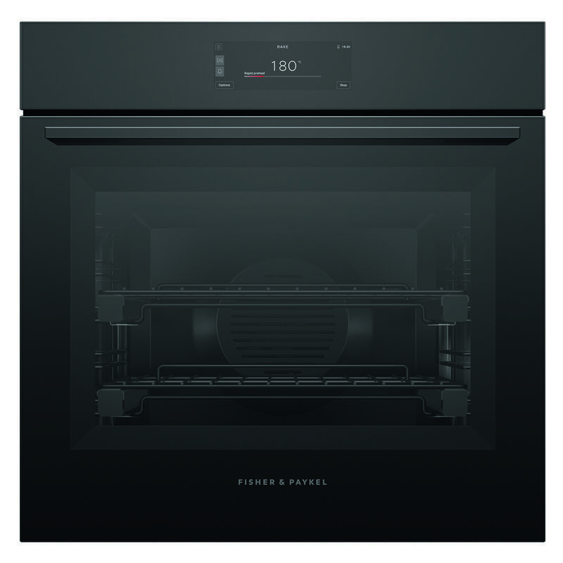 Fisher & Paykel 60cm Minimal Pyrolytic Oven - Black Glass (Series 9)