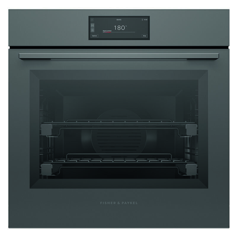 Fisher & Paykel 60cm Minimal Pyrolytic Oven - Grey Glass (Series 9)