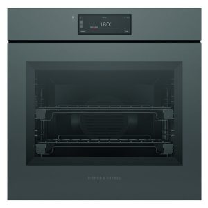 Fisher & Paykel 60cm Minimal Handleless Pyrolytic Oven - Grey Glass (Series 11)