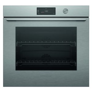 Fisher & Paykel 76cm Contemporary Pyrolytic Oven - Brushed Silver Glass (Series 9)