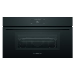 Fisher & Paykel 76cm Built-In Compact Combination Microwave Oven with 17 Functions - Black Glass (Minimal - Series 9)