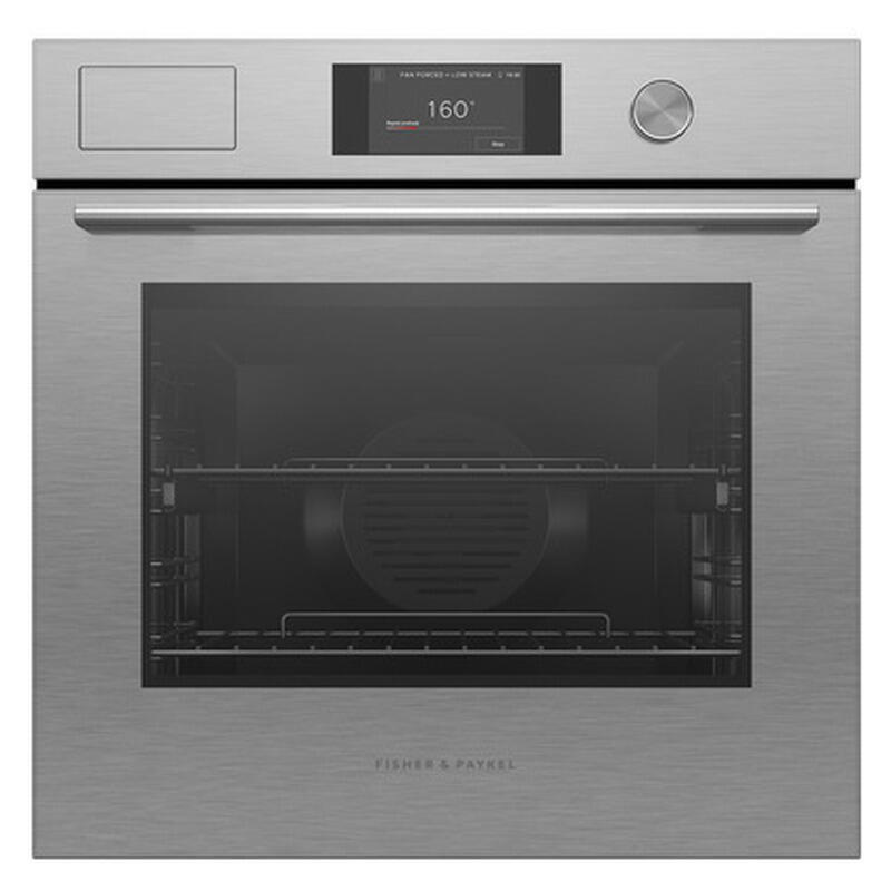 Fisher & Paykel 60cm Contemporary Combi-Steam Oven - Brushed Silver Glass (Series 7)