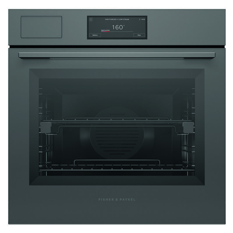 Fisher & Paykel 60cm Minimal Combi-Steam Oven - Grey Glass (Series 9)
