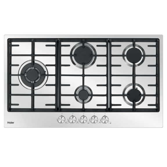 Haier 90cm Gas Cooktop - Stainless Steel