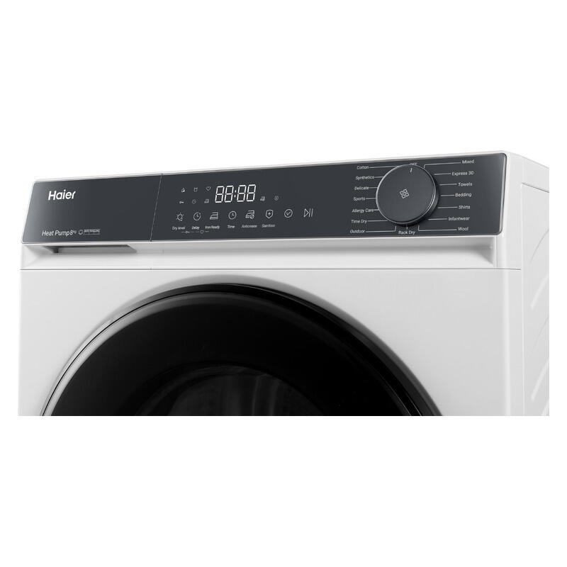 Haier 8kg Heat Pump Condenser Dryer - White (300 Series) - Image 2