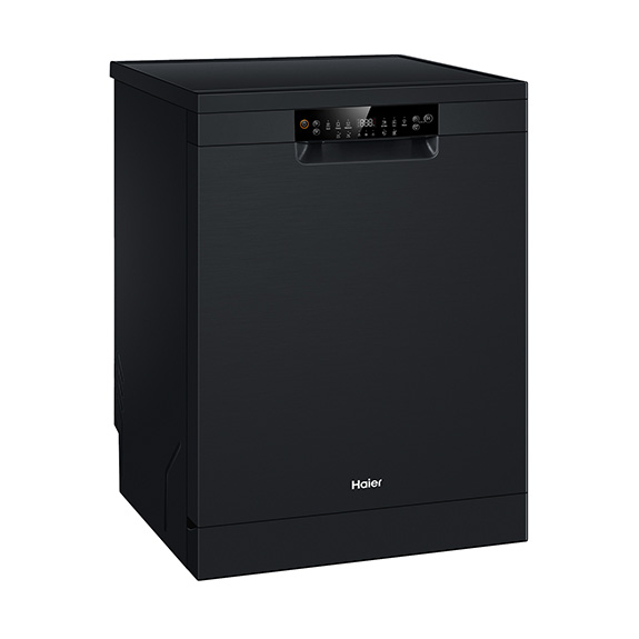 Haier 60cm Freestanding Dishwasher - Black - Image 2