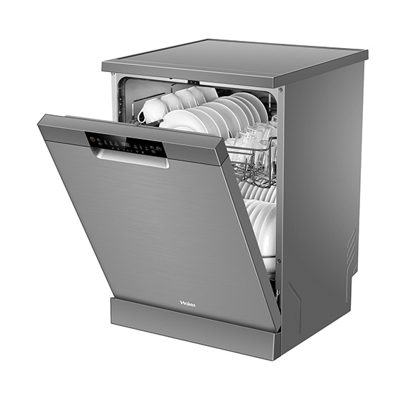 Haier 60cm Freestanding Dishwasher - Satina - Image 3