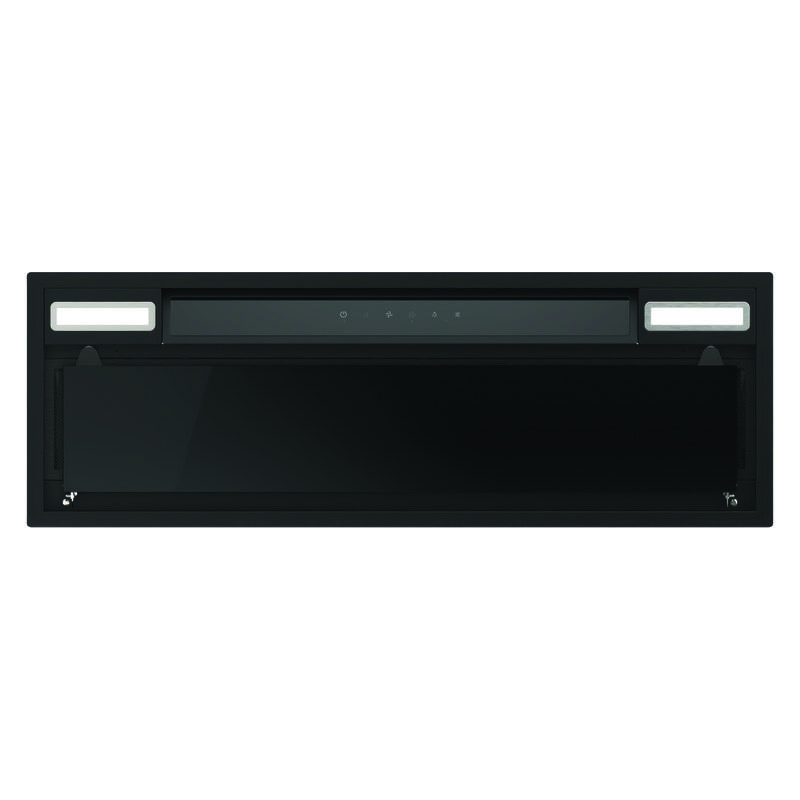 Haier 90cm 600 Series Integrated Insert Wall Rangehood Hood to Hob - Black