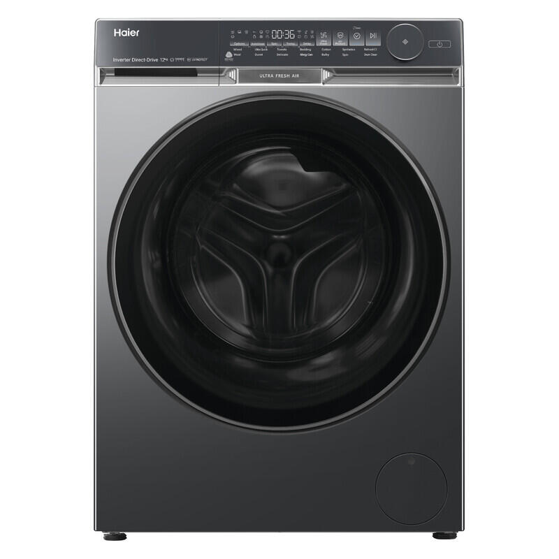 Haier 12kg 500 Series Front Load Washing Machine Ultra Fresh Air - Dark