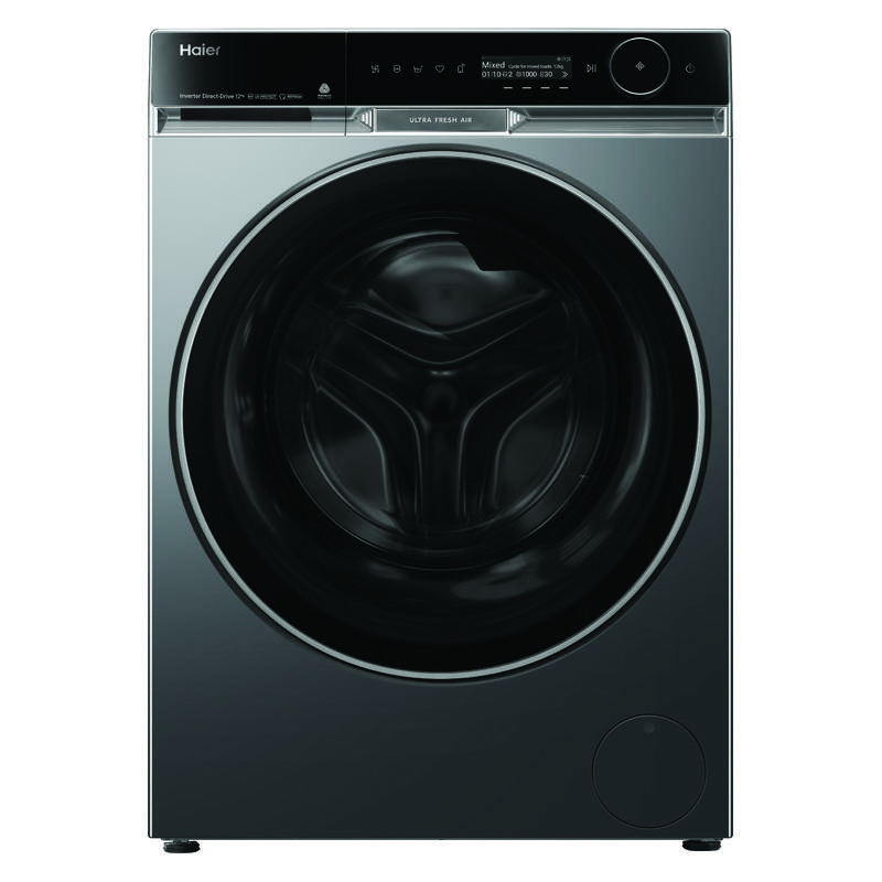 Haier 12Kg 600 Series Front Loader Washing Machine - Black
