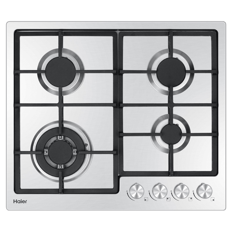Haier 60cm Gas On Steel Cooktop - Stainless Steel