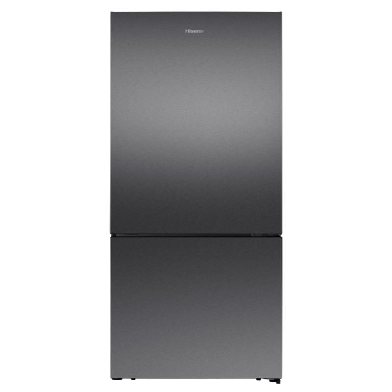 Hisense 503L Bottom Mount Fridge Freezer - Dark Stainless Steel