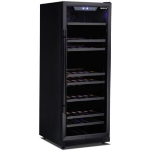 Husky Riserva 380L Dual Zone Freestanding Wine Fridge - Matte Black