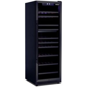 Husky Riserva 450L Dual Zone Freestanding Wine Cabinet - Matt Black