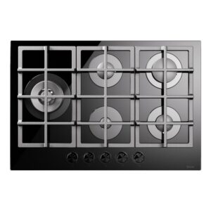 ILVE Professional 5 Burner Cooktop ? Black Glass 75CM