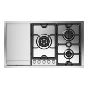 Ilve 90cm Panoramagic 5 Dual Burner & Fry Top Gas Cooktop