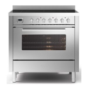 ILVE 90cm Torino 5 Zone Induction Hob Cooker - Stainless Steel