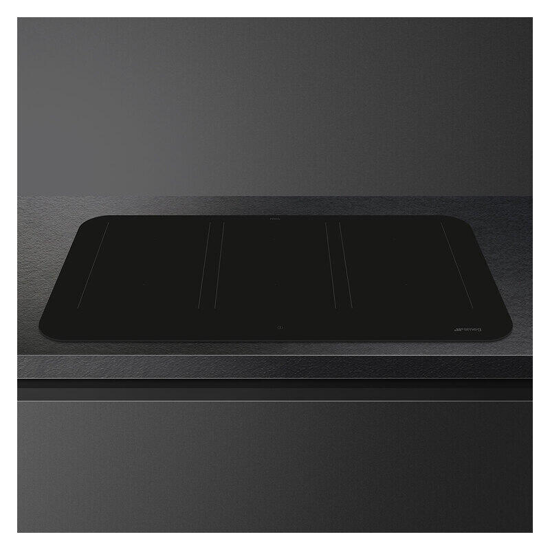 Smeg Isola 90cm Flat Induction Cooktop with Autovent 2.0 - Black - Image 2