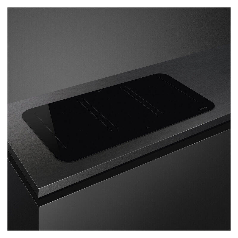 Smeg Isola 90cm Flat Induction Cooktop with Autovent 2.0 - Black - Image 3