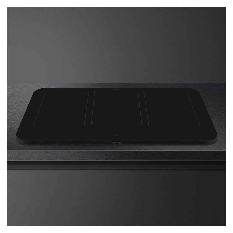 Smeg Isola 90cm Flat Induction Cooktop with Autovent 2.0 - Matte Black - Image 2
