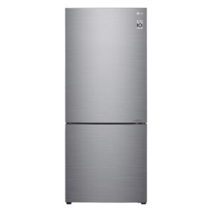 LG 420L Bottom Mount Fridge Freezer - Stainless Steel