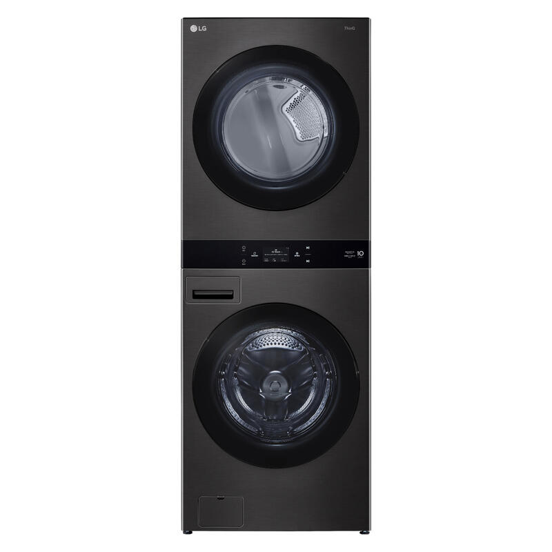 LG 19/10kg WashTower All-In-One Stacked Washer Dryer - Black