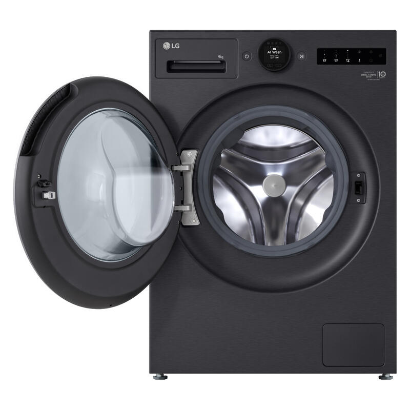 LG AI Front Load Washing Machine (Series 9) - Matte Black - Image 2