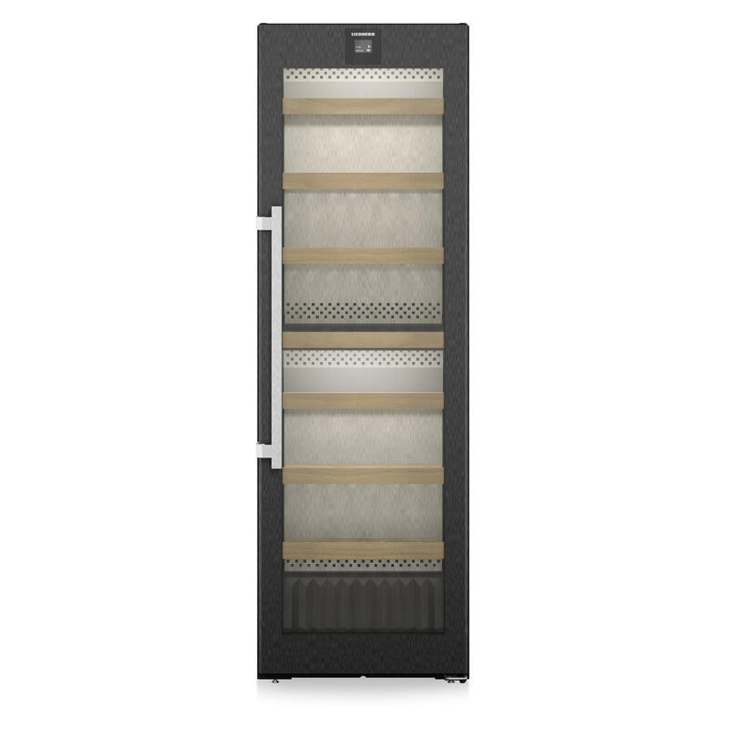 Liebherr 155 Bottle Dual Zone Freestanding Wine Cabinet - Black Steel - Image 2