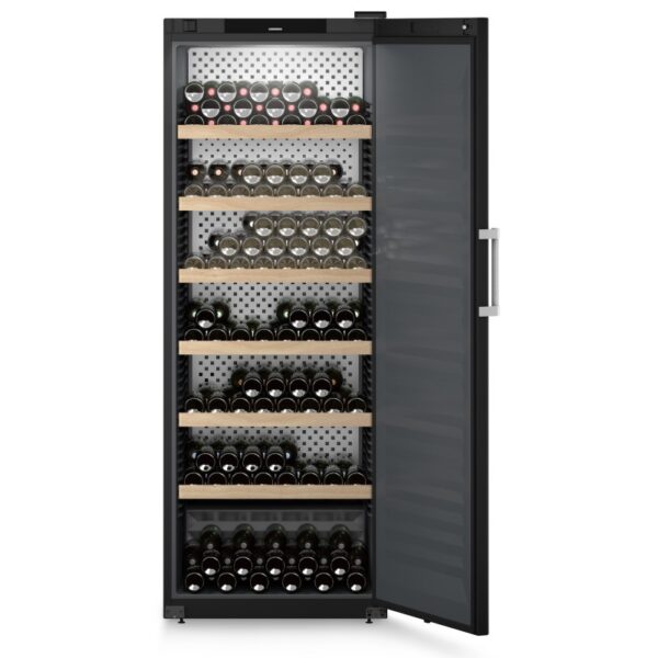 Liebherr 324 Bottle Single Zone Wine Fridge - Black - Image 2
