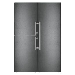 Liebherr 698 Litre Side-by-Side Fridge/Freezer - Black Steel