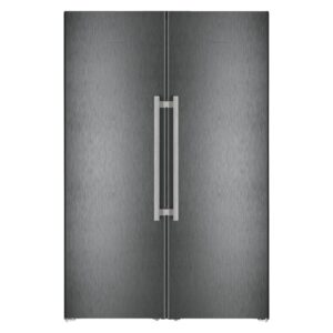 Liebherr 662 Litre  BioFresh Fridge & Freezer - Black Steel