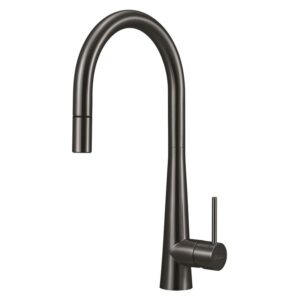Oliveri Goose Neck Mixer Pull Out Lead Free - Gunmetal