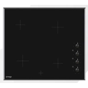 Omega 60cm 4 Zone Ceramic Cooktop - Black