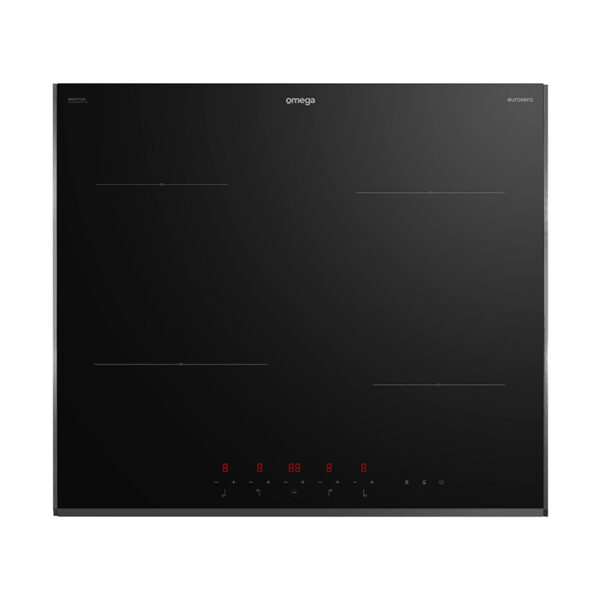 Omega 60cm Touch Contol Induction Cooktp with Power Phasing - Black