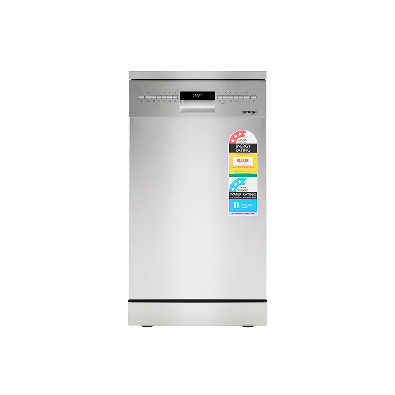 Omega 45cm Freestanding Dishwasher - Stainless Steel