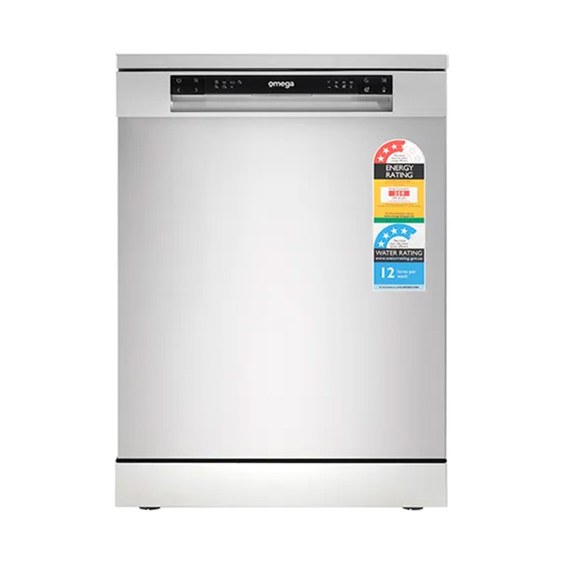 Omega 60cm Freestanding Dishwasher - Stainless Steel