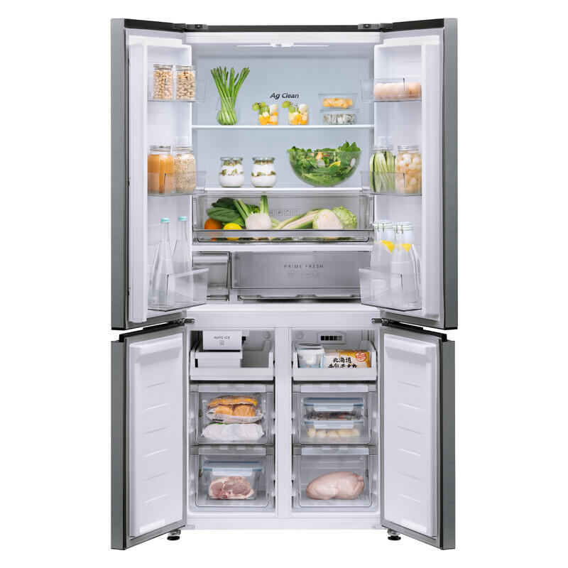 Panasonic Style + Slimline Quad Door Refrigerator, Non-Plumbed - Silver - Image 2