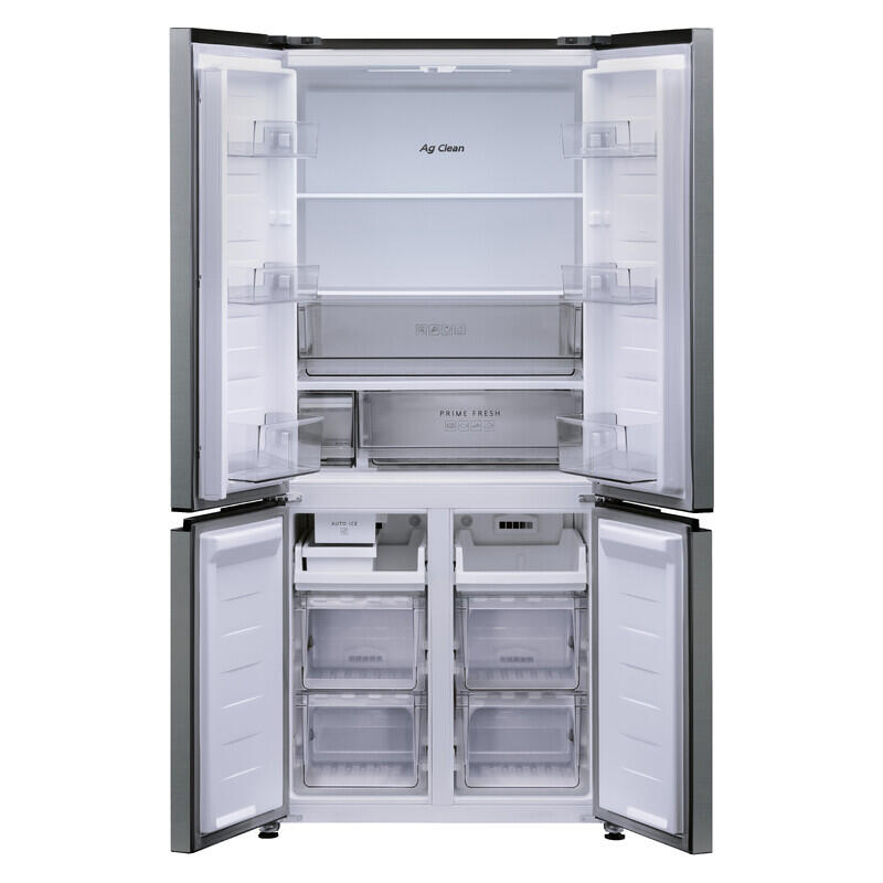 Panasonic Style + Slimline Quad Door Refrigerator, Non-Plumbed - Silver - Image 3